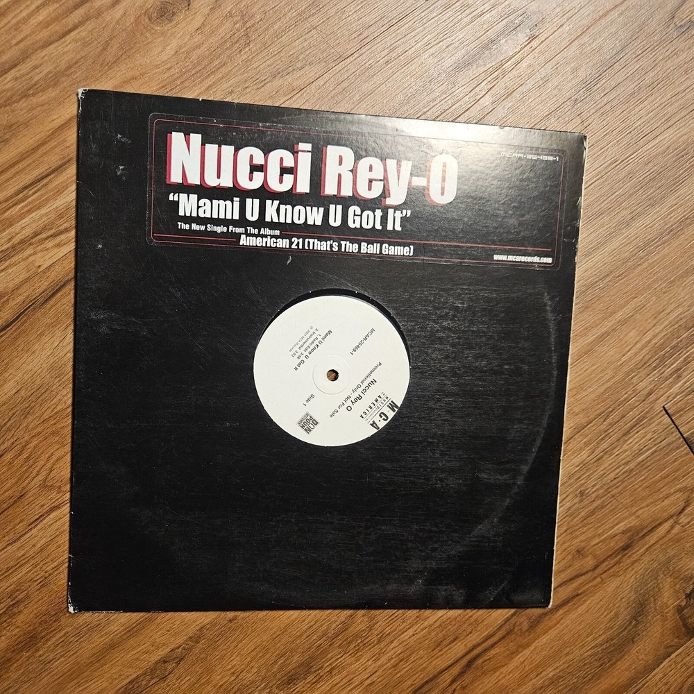 Nucci Rey O – Mami U Know U Got It 2001 MCA Records MCAR-25469-1 12" Promo EX/EX